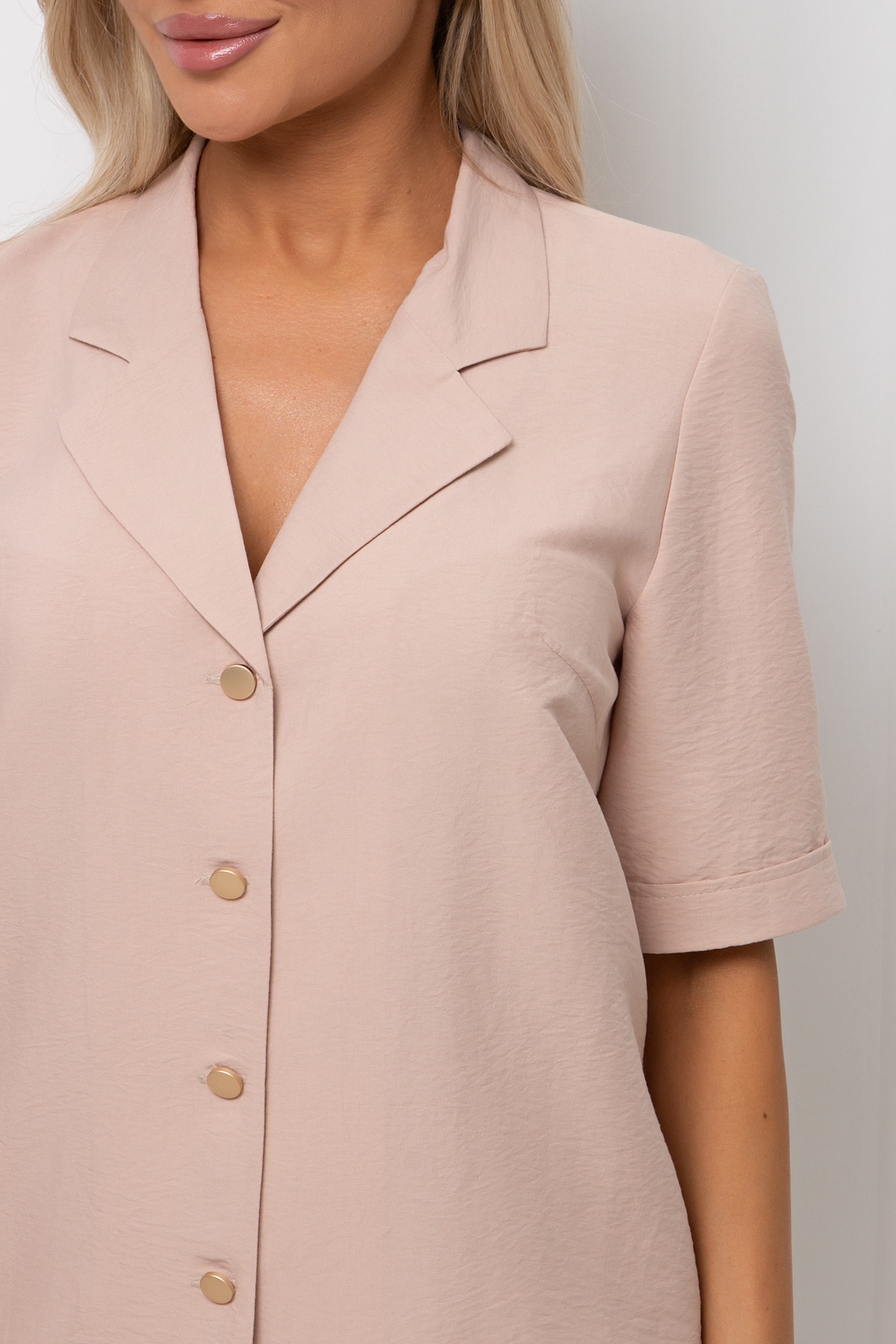 Рубашка женская бежевая Элиза №2 Valentina(фото3)