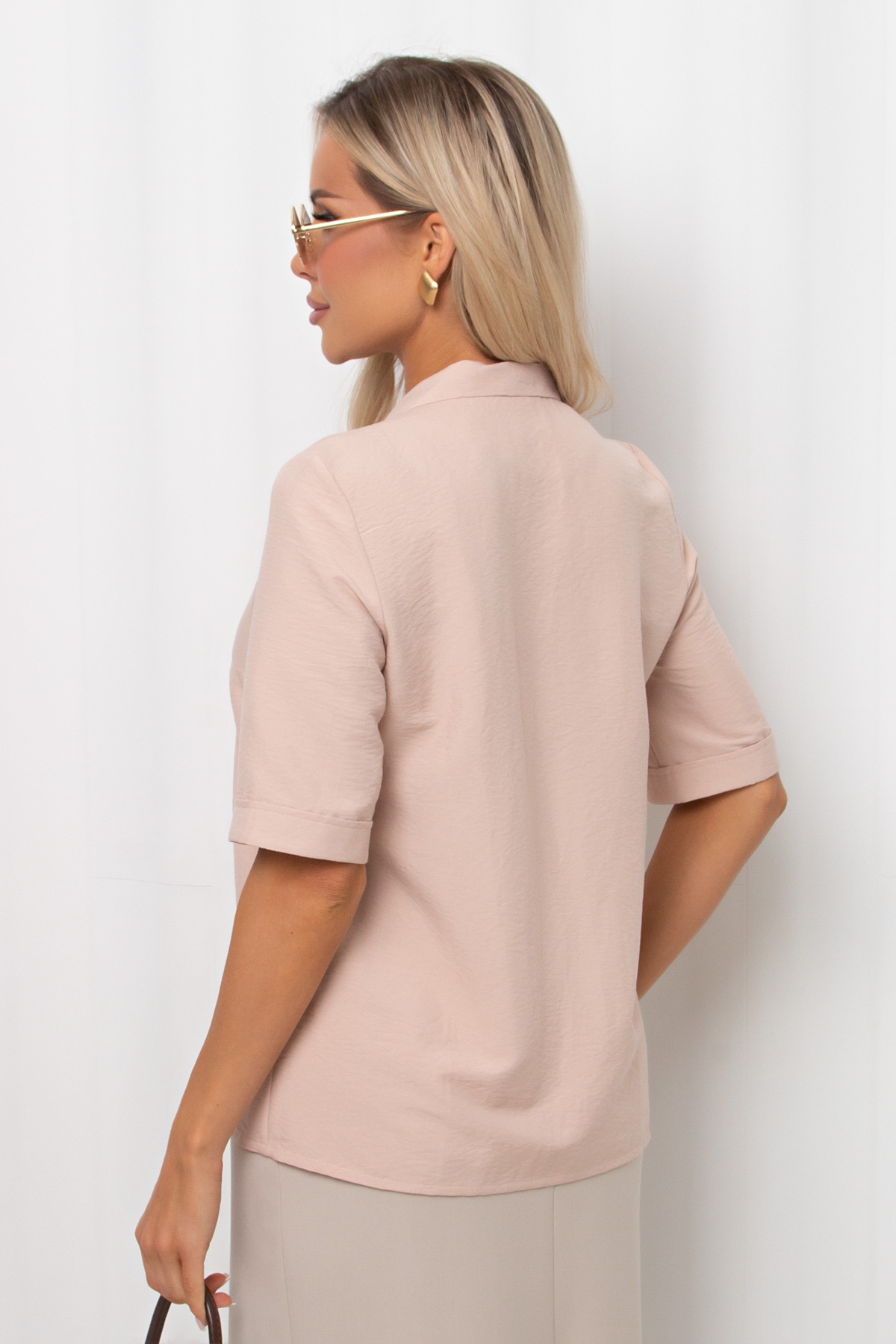 Рубашка женская бежевая Элиза №2 Valentina(фото5)