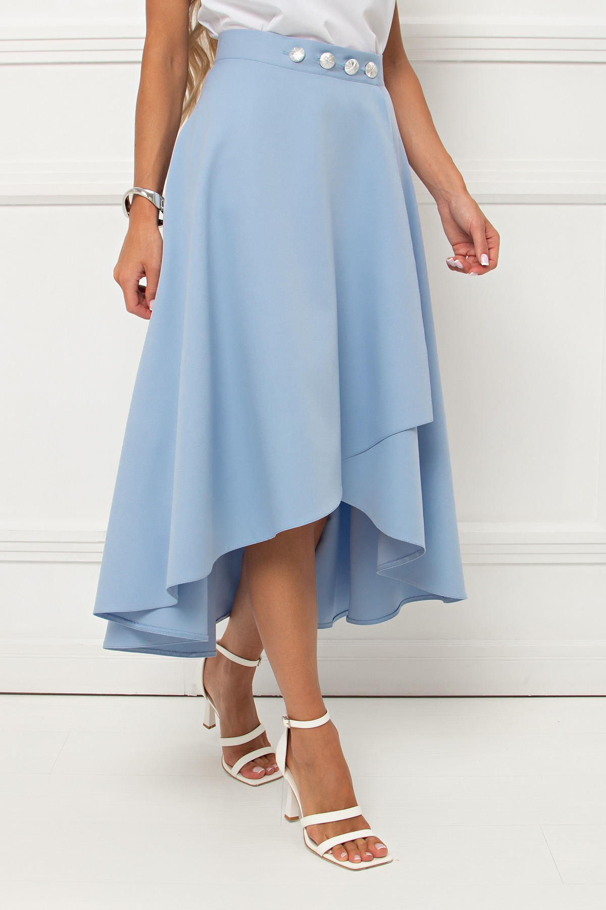 Юбка голубая на запах Эмбер №2 Valentina(фото3)