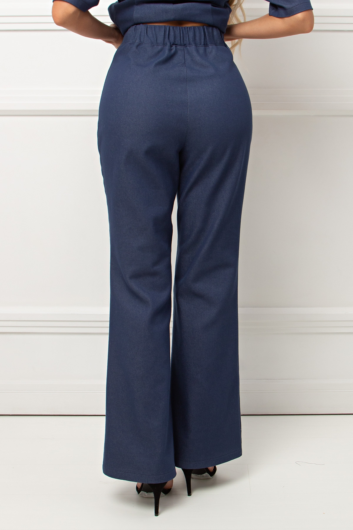 Брюки синие из джинсы Юлия №3 Valentina(фото7)