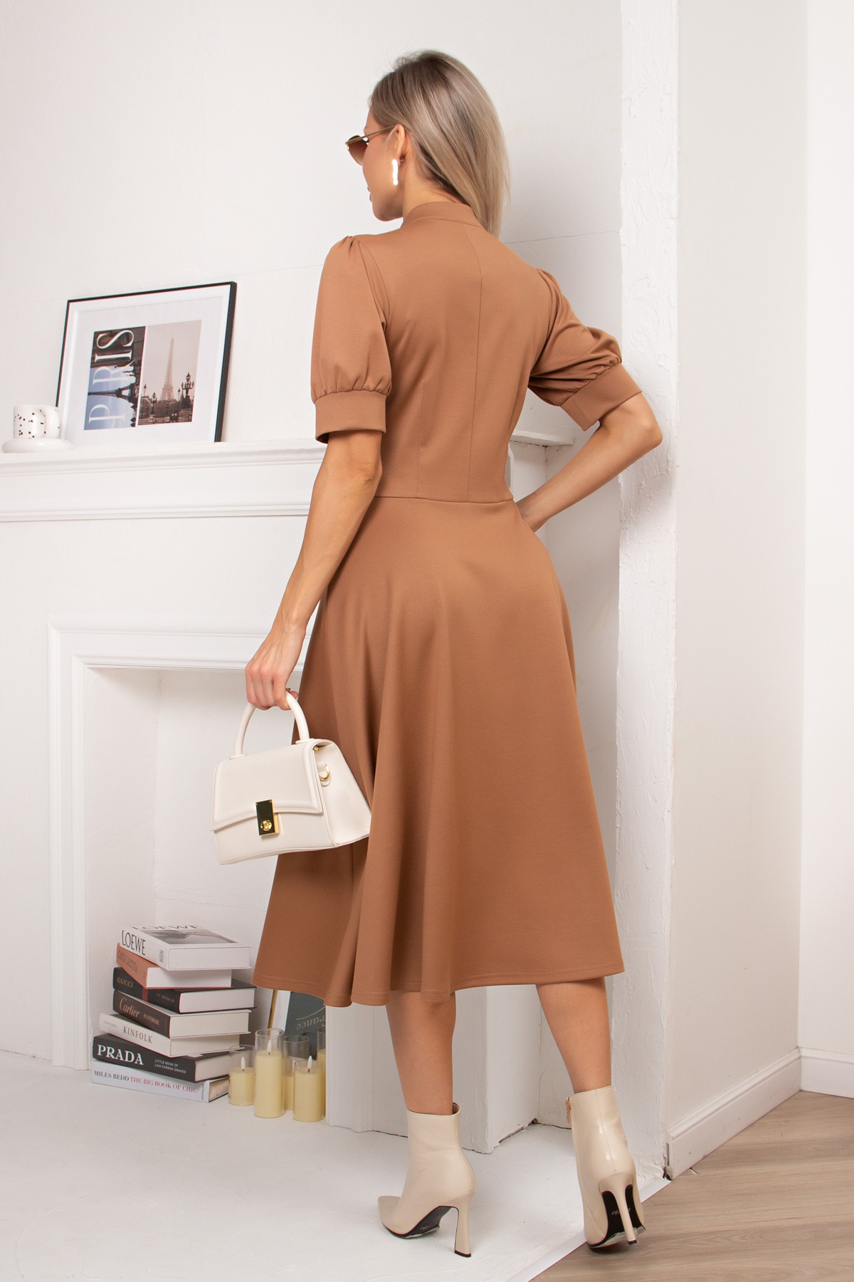 Платье трикотажное с рукавом-фонариком Эмма №1 Valentina(фото7)