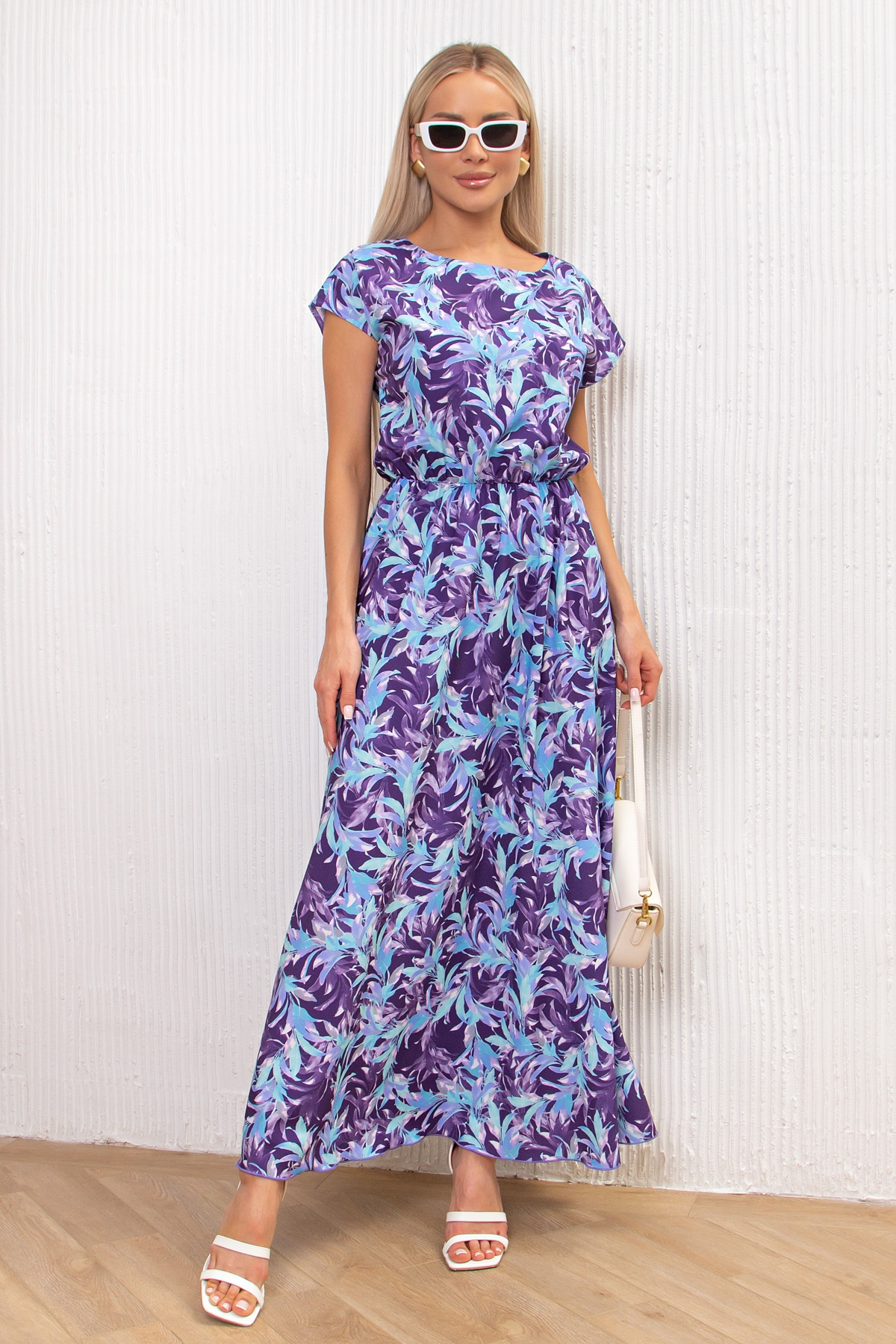 Платье длинное с принтом Дарья №135 Valentina