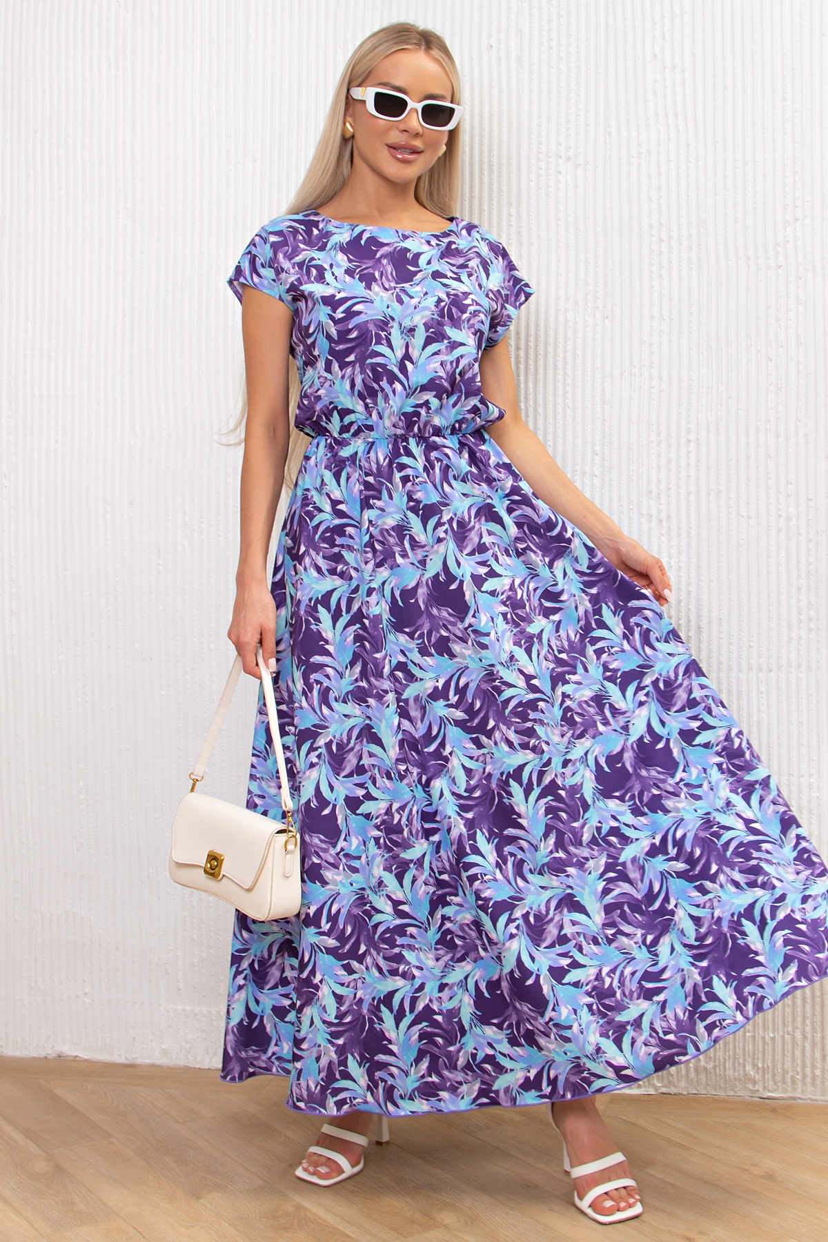 Платье длинное с принтом Дарья №135 Valentina(фото3)