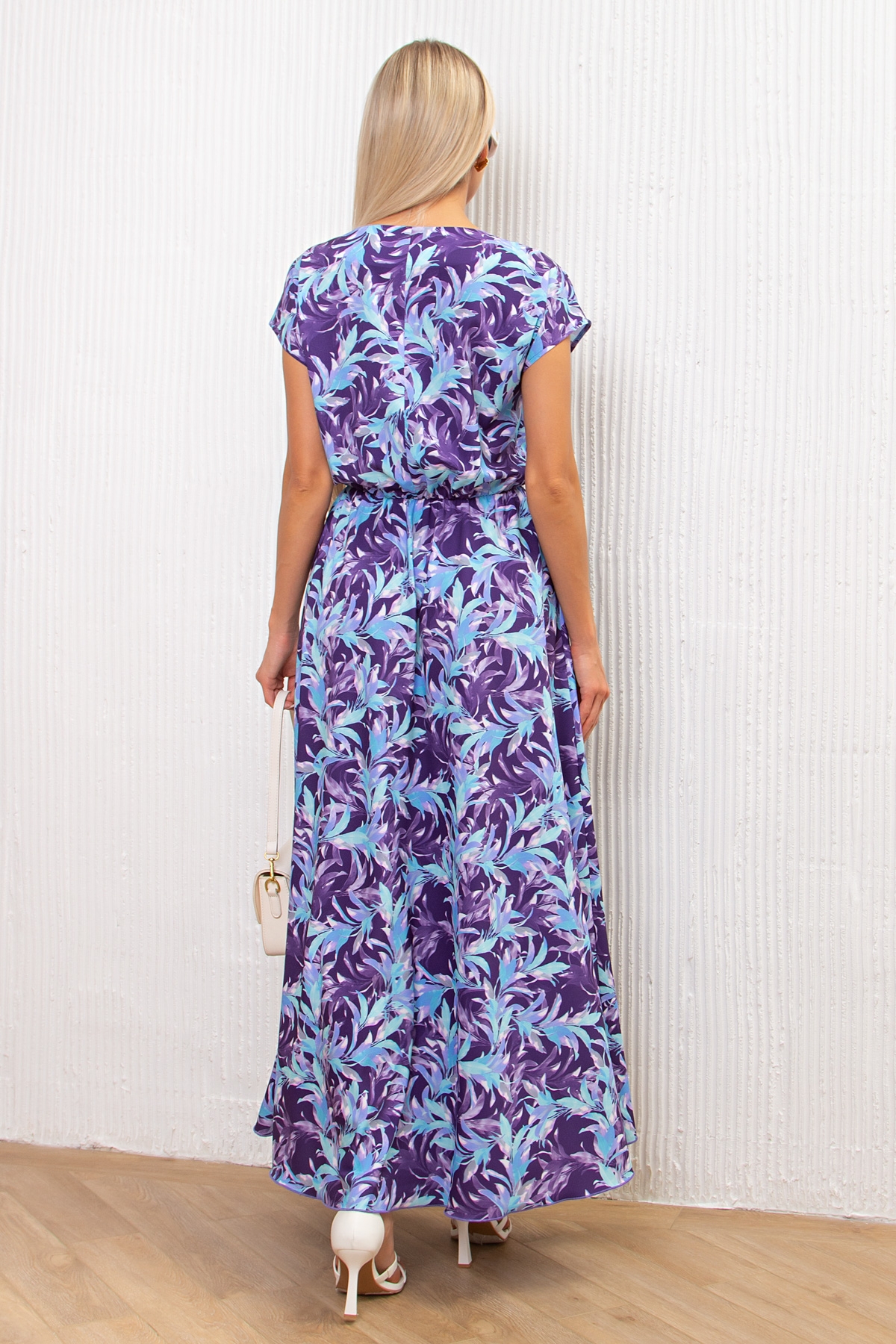 Платье длинное с принтом Дарья №135 Valentina(фото4)