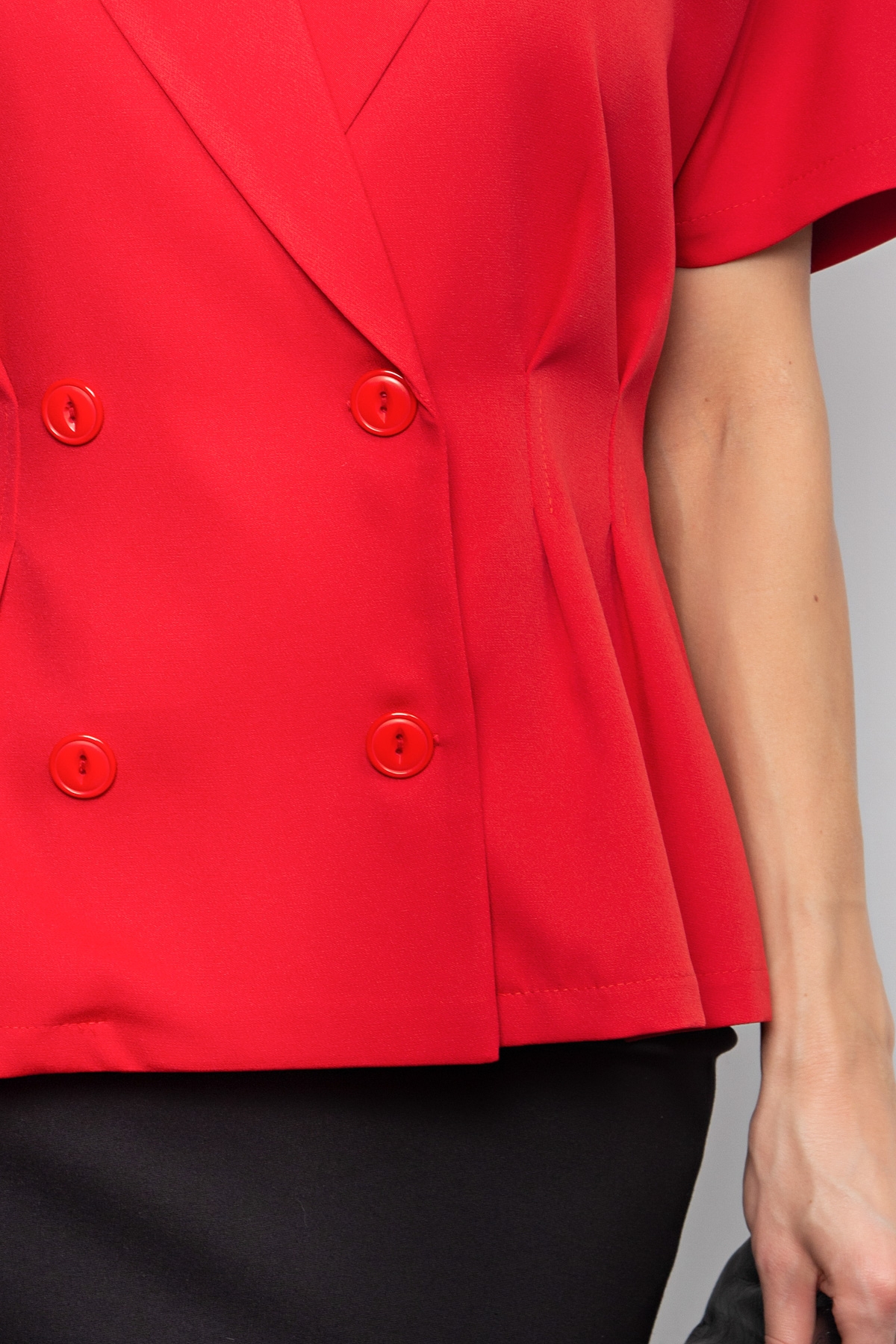 Жакет с короткими рукавами в красном цвете Абелия №9 Valentina(фото5)