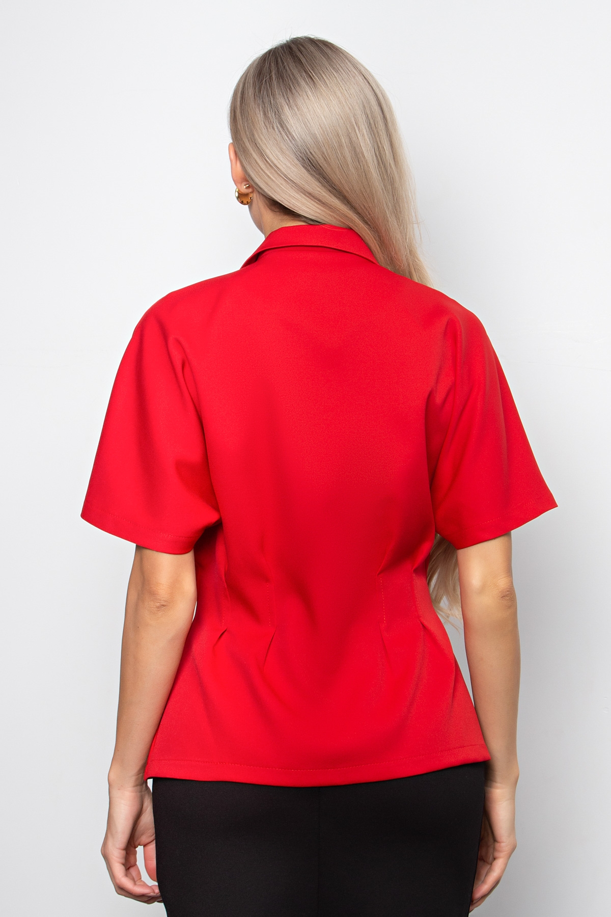 Жакет с короткими рукавами в красном цвете Абелия №9 Valentina(фото6)