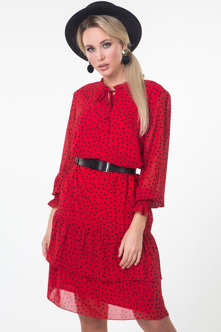 Эффектное воздушное платье Аделина №1 Valentina(фото4)