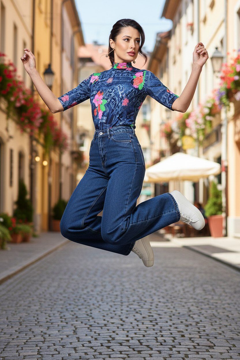 Водолазка трикотажная с коротким рукавом Модная история, кокетка SelenaSonata(фото7)